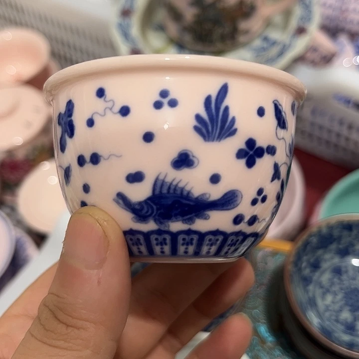 陶摆件景德镇陶瓷主人杯2344