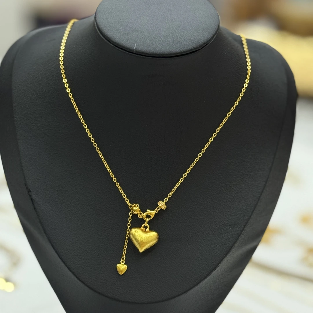 不锈钢项链 独特异形合欢花套链时尚美观