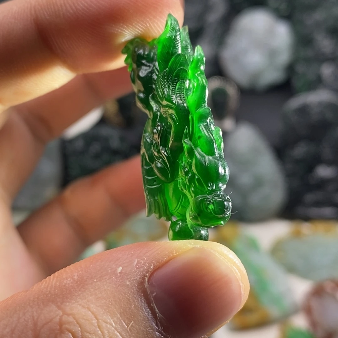 定制翡翠未镶嵌天然翡翠A货貔貅