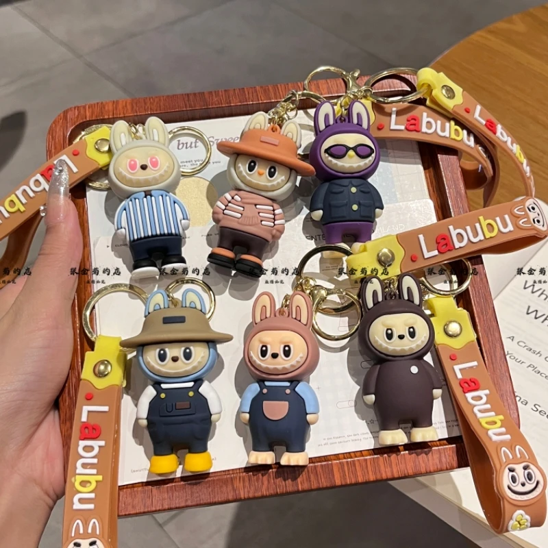 卡通小恶魔钥匙扣挂件可爱布布小绵羊汽车钥匙链背包挂饰礼物