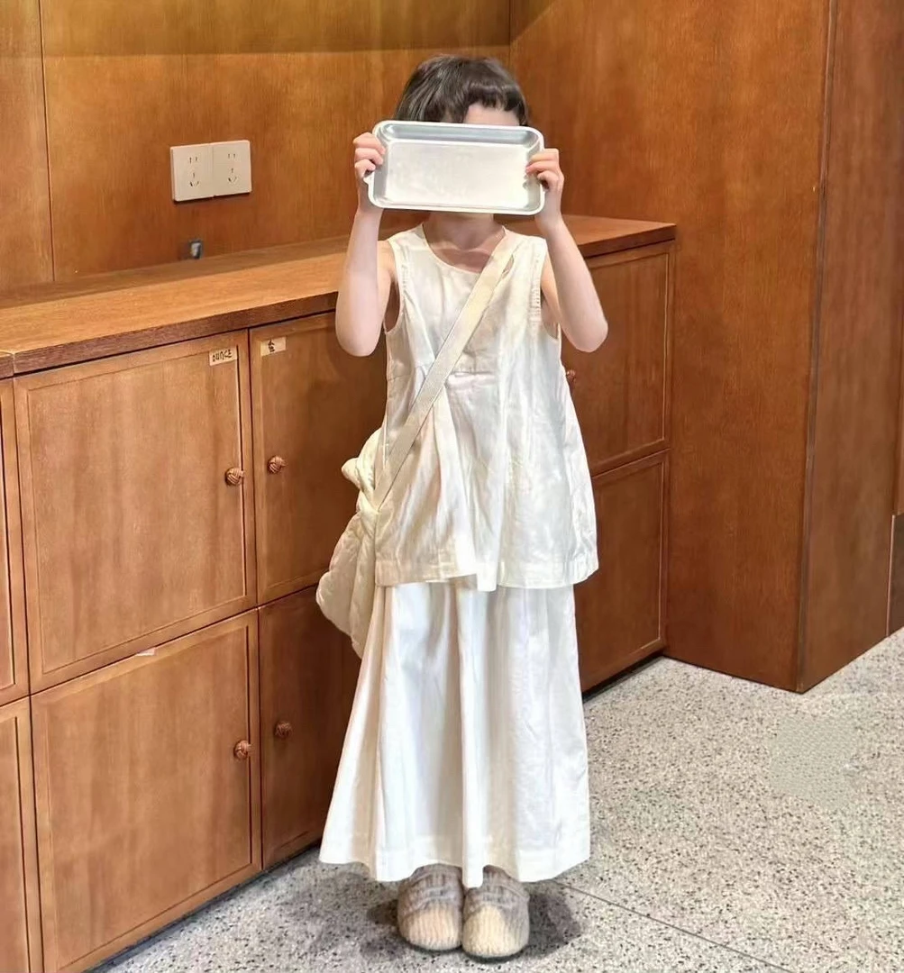 九子-2025夏季韩国设计师款亲子童装连衣裙 Z1119