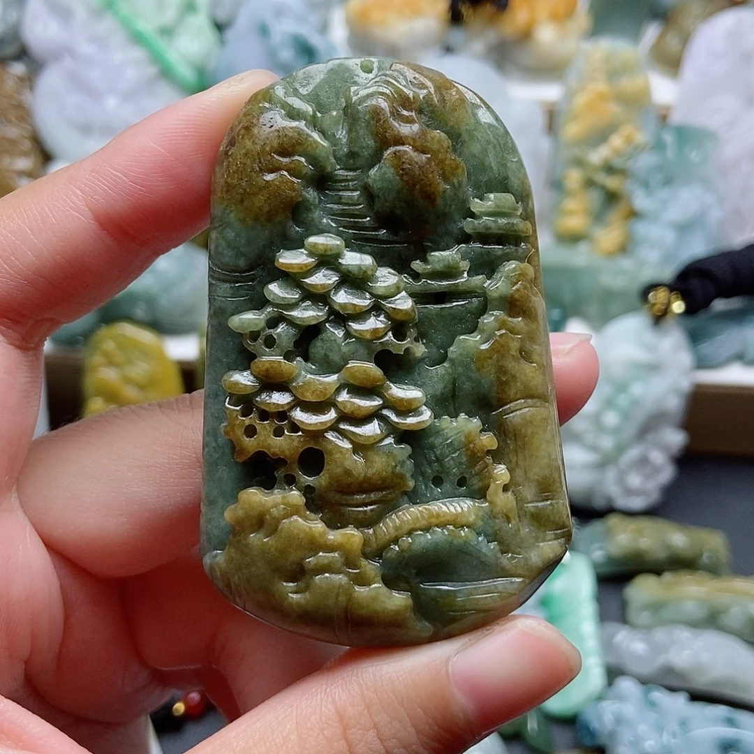 翡翠未镶嵌颈饰翡翠