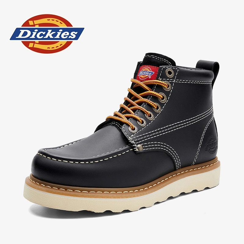 Dickies马丁靴男款2025新款冬季户外登山靴男厚底加绒工装靴子男