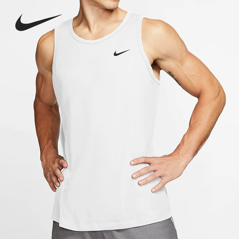Nike/耐克正品男子男款男士吸汗训练跑步健身背心无袖AR6070-100