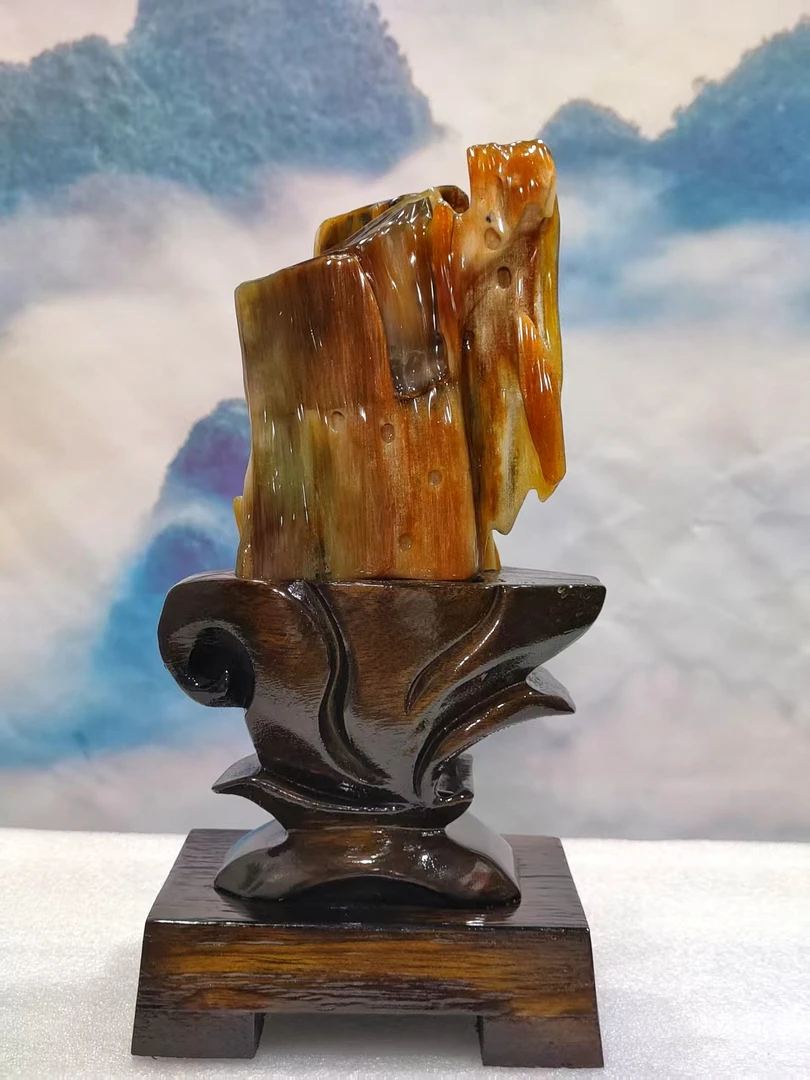 家居摆件 树化玉 奇石 011v