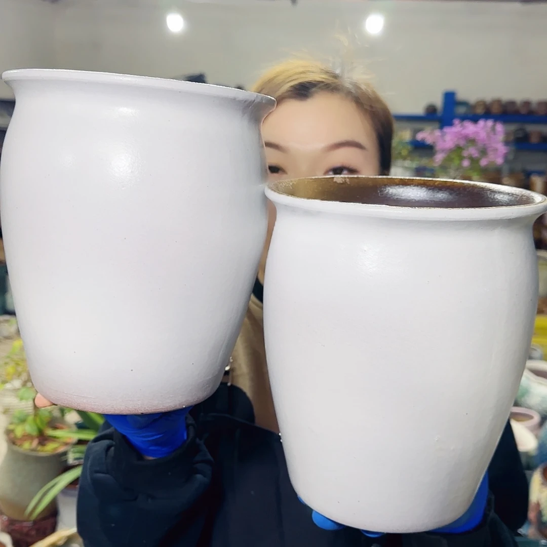 紫砂花盆高22口18