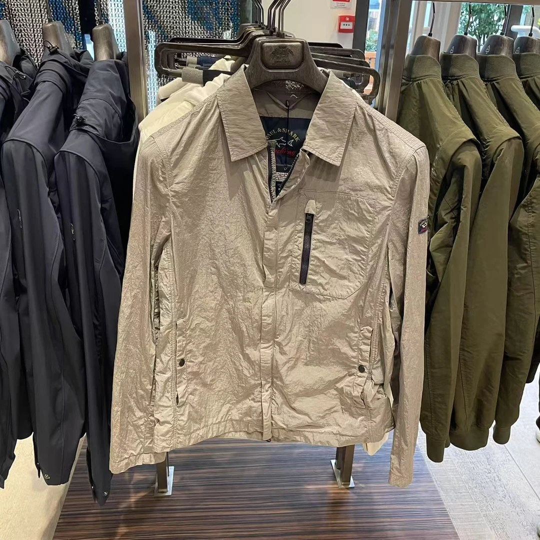 保鲨 不退换 灰色褶皱工艺夹克 下单联系客服