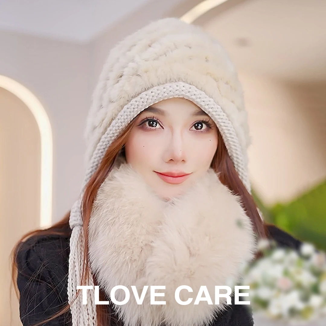9794冬天水貂时尚百搭保暖帽秋冬季毛绒绒帽