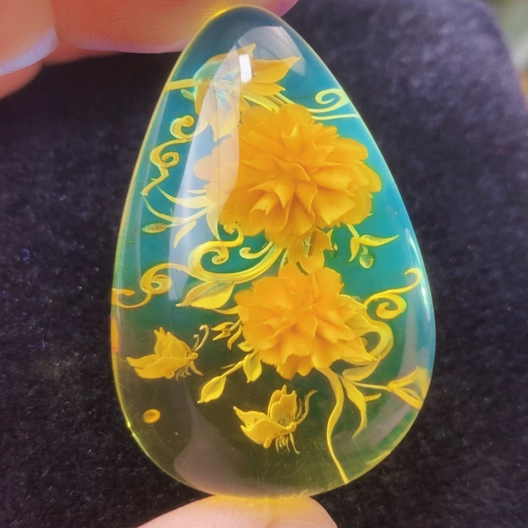 【闪购商品】金珀吊坠(不含链)未镶嵌