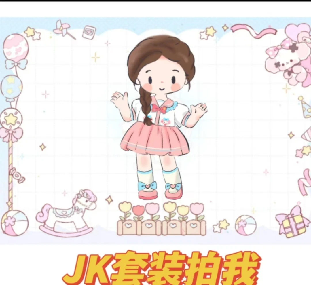 （XIAOGANG新款预售)女宝连衣裙动漫卡通夏季jk卡通动漫纯棉薄款