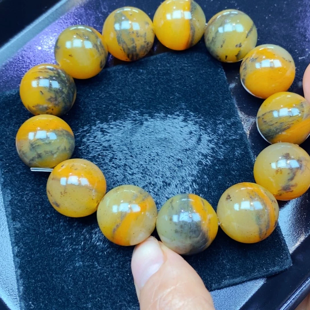 合金石英质玉（黄龙玉）珠宝半成品