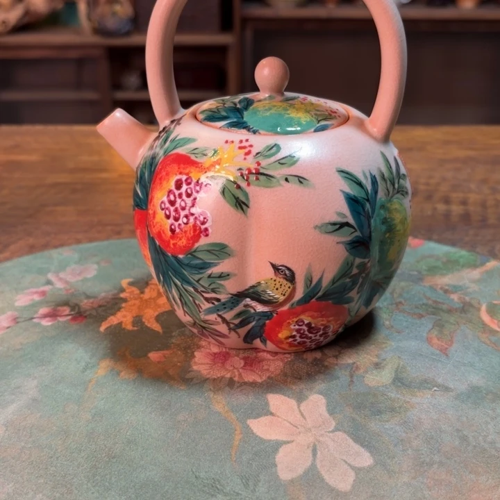 柴烧纯手工手绘陶瓷