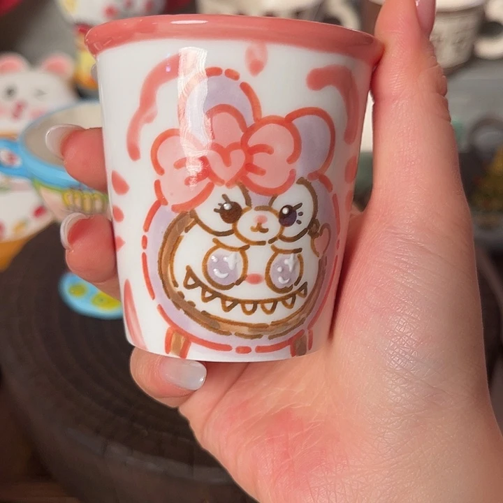 景德镇陶瓷可爱手绘杯