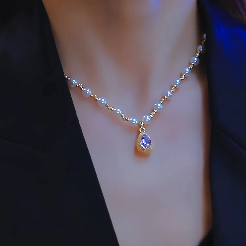 钛钢仿珍珠项链 【珠珠榴莲】气质百搭锁骨链项链女时尚轻奢复古