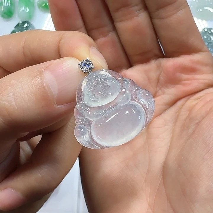 颈饰未镶嵌翡翠冰佛