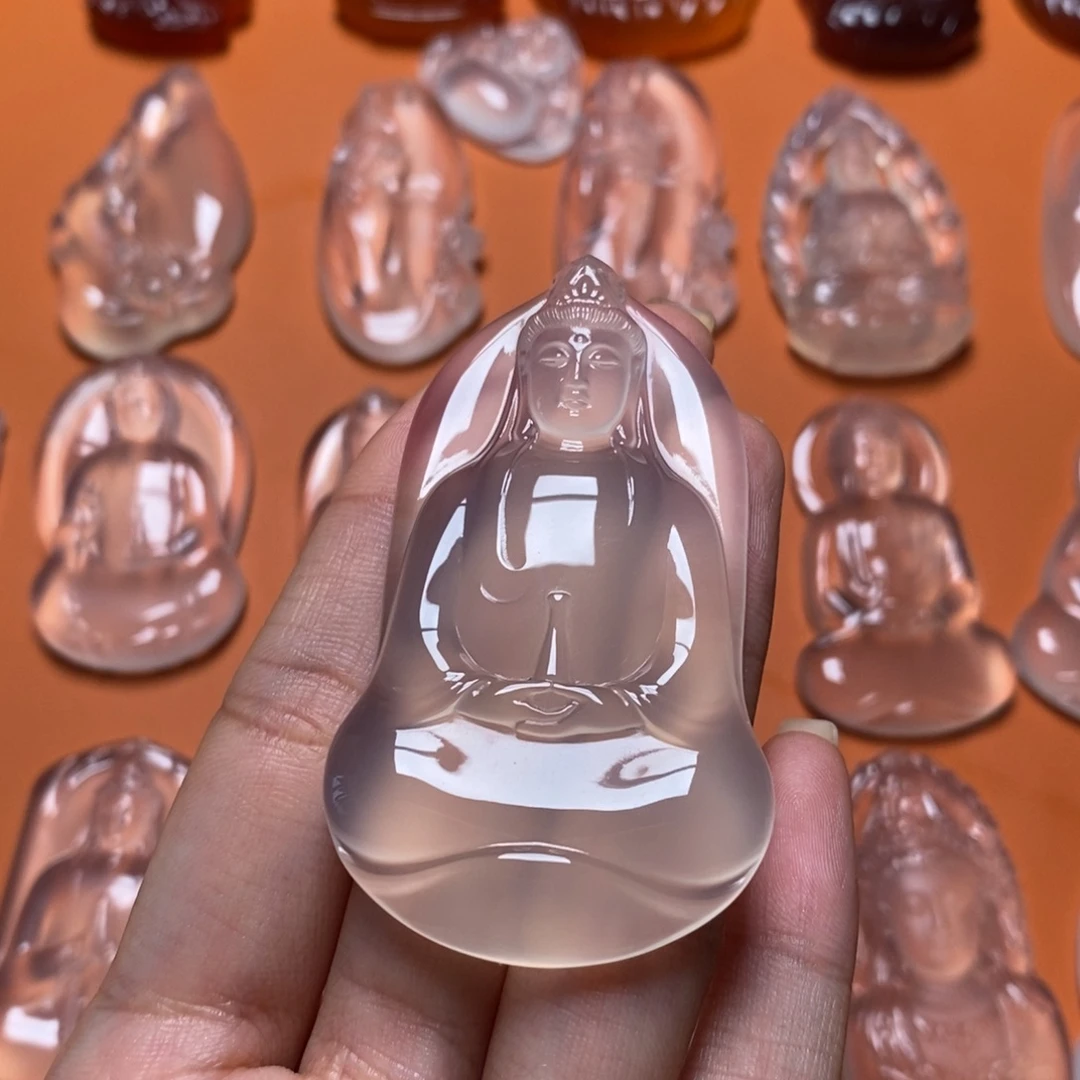 沙***斯玛瑙/玉髓未镶嵌吊坠