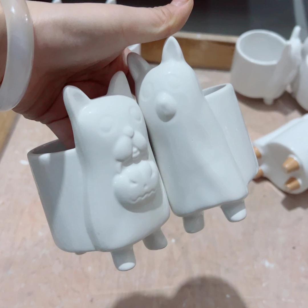 有孔，陶瓷花盆满10米包邮发货