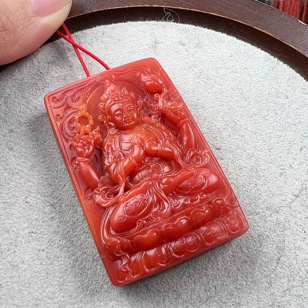 南红玛瑙吊坠未镶嵌