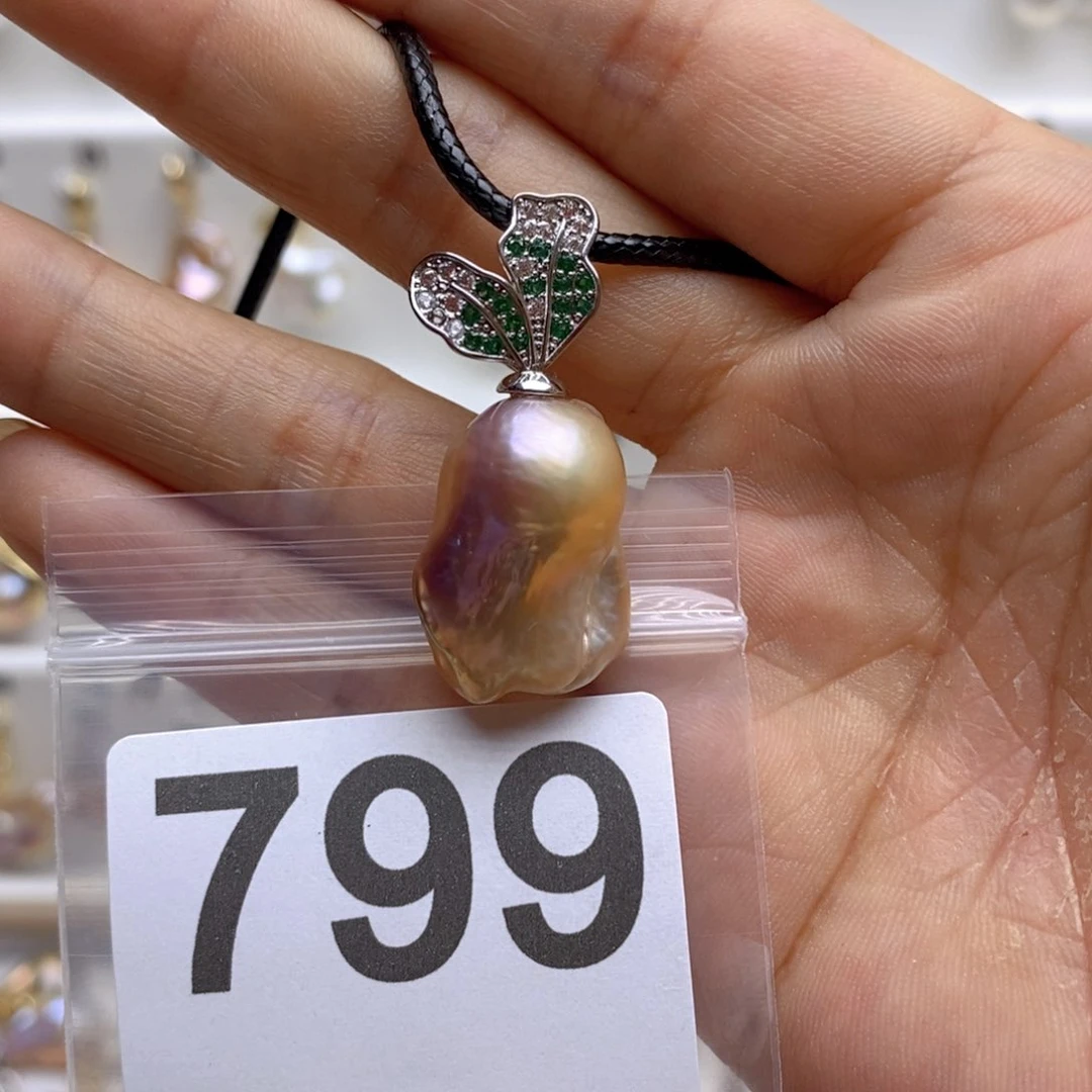 淡水珍珠颈饰银S925镶嵌^****?799