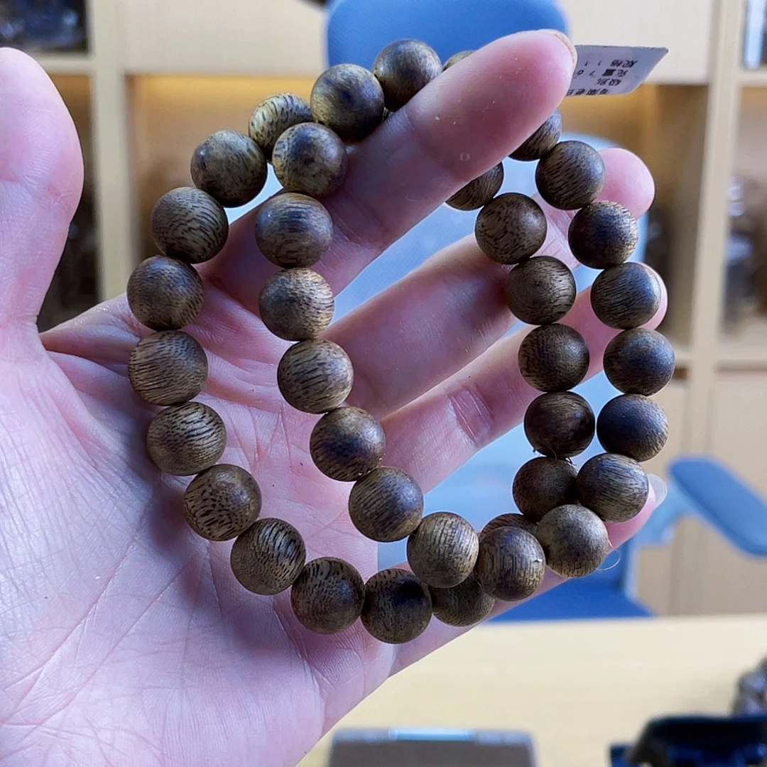 沉香沉香碎屑棋楠老白棋圆珠单圈1.1/7克多样性发一