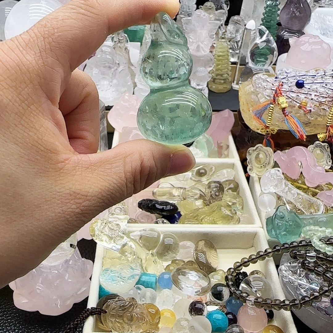 水晶车挂未镶嵌摆件