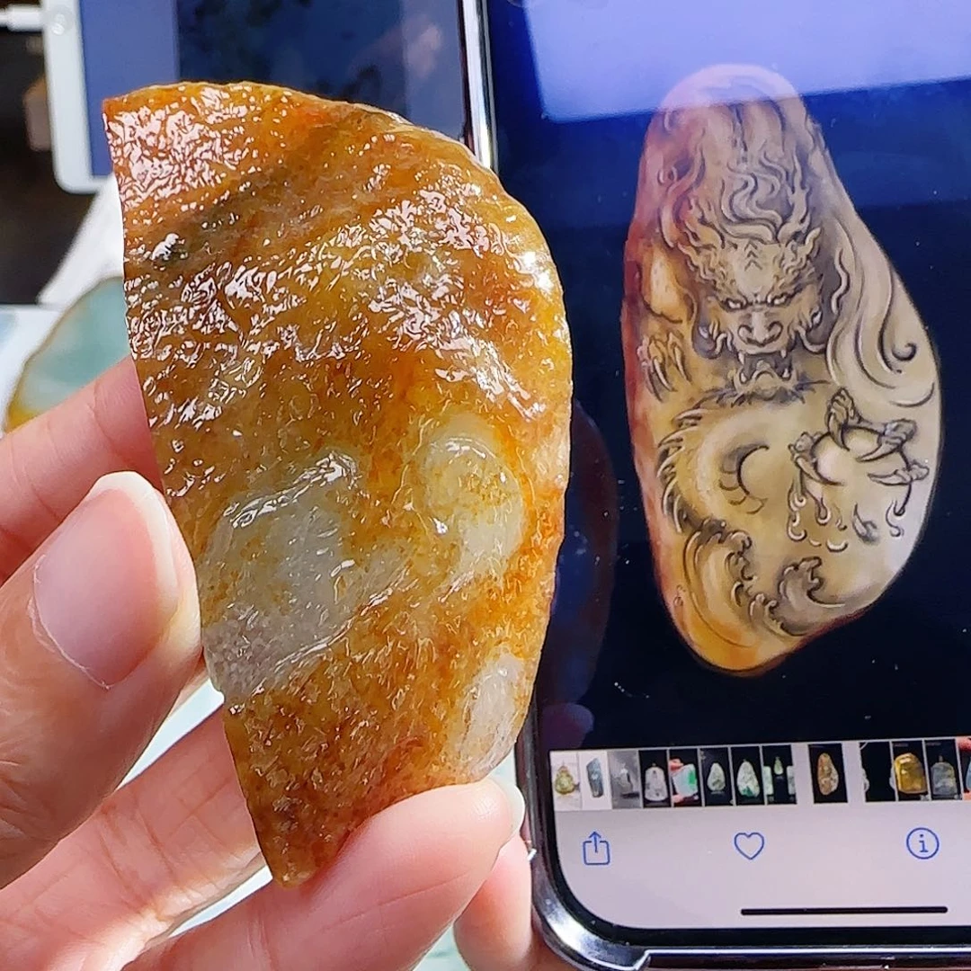 定制翡翠未镶嵌缅甸翡翠挂件