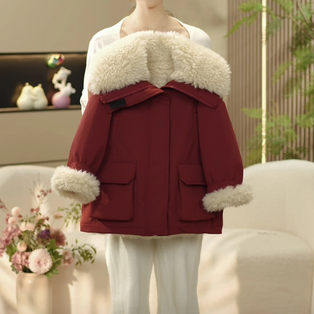 女童新款2024冬季韩版时尚加棉棉服外套--Y3975
