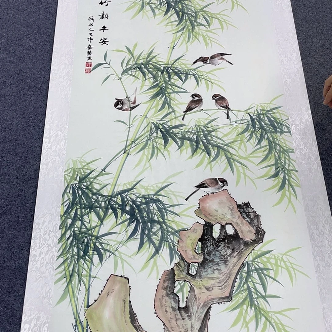 国画作品小姐姐放漏…