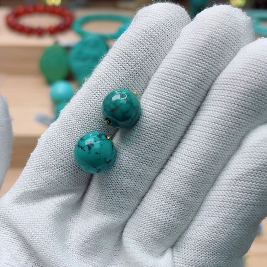 未镶嵌绿松石珠宝奇石蓝**人