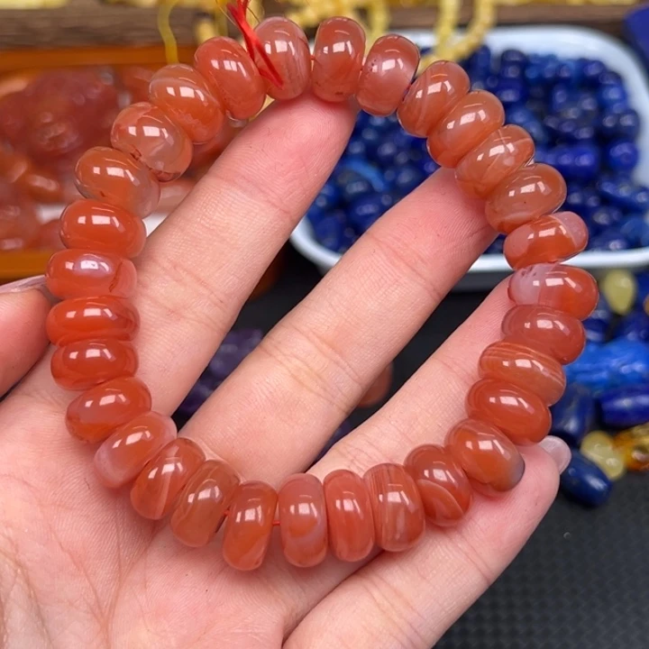 南红玛瑙未镶嵌手链