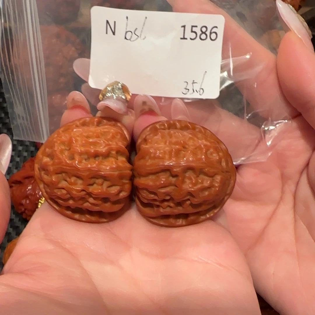 七****吊坠文玩核桃白狮子35精品
