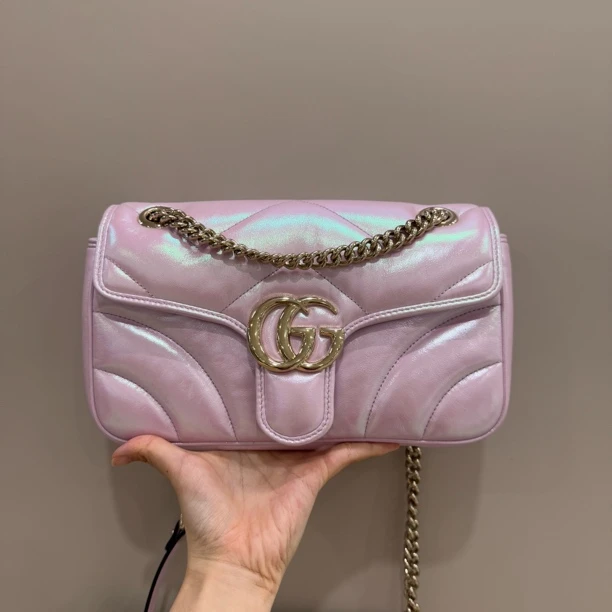 99新 GUCCI/古驰 炫彩马蒙26单肩斜挎包
