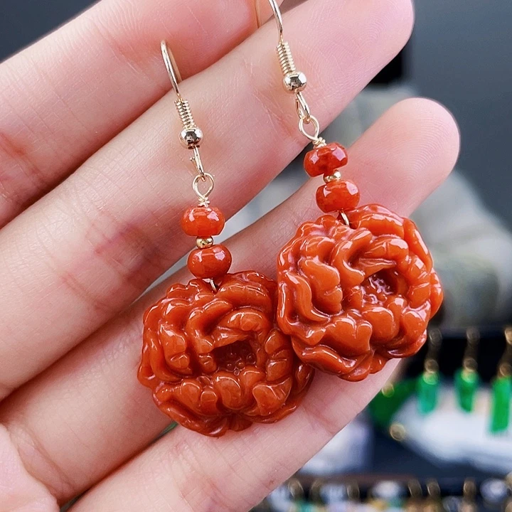 翡翠耳饰未镶嵌饰品