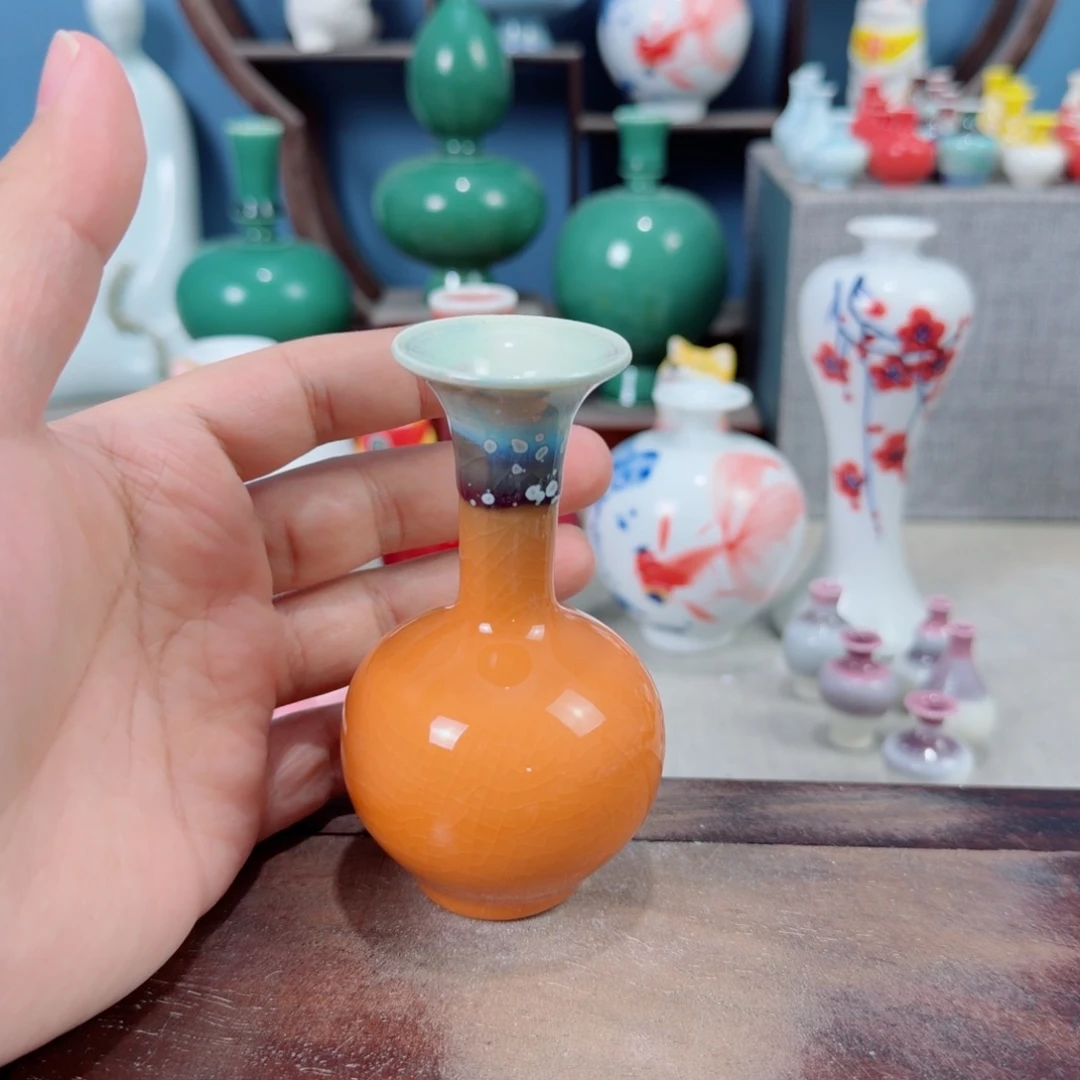 陶瓷手工小花器摆件