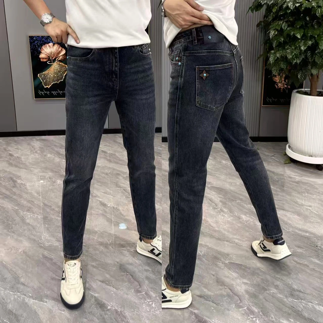 男士2025秋季新款弹力显瘦百搭男裤牛仔裤男款爆款2025新款