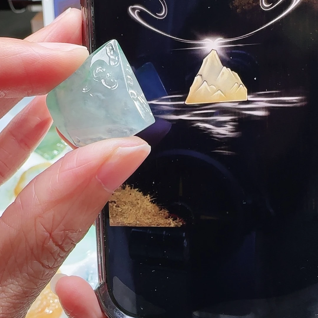 定制翡翠未镶嵌缅甸翡翠挂件