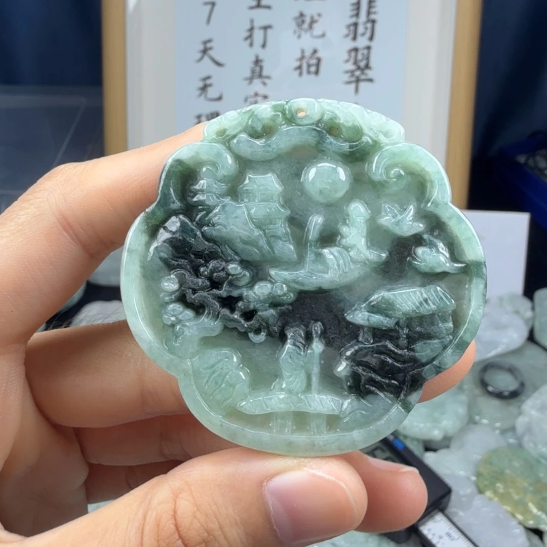 颈饰未镶嵌翡翠翡翠