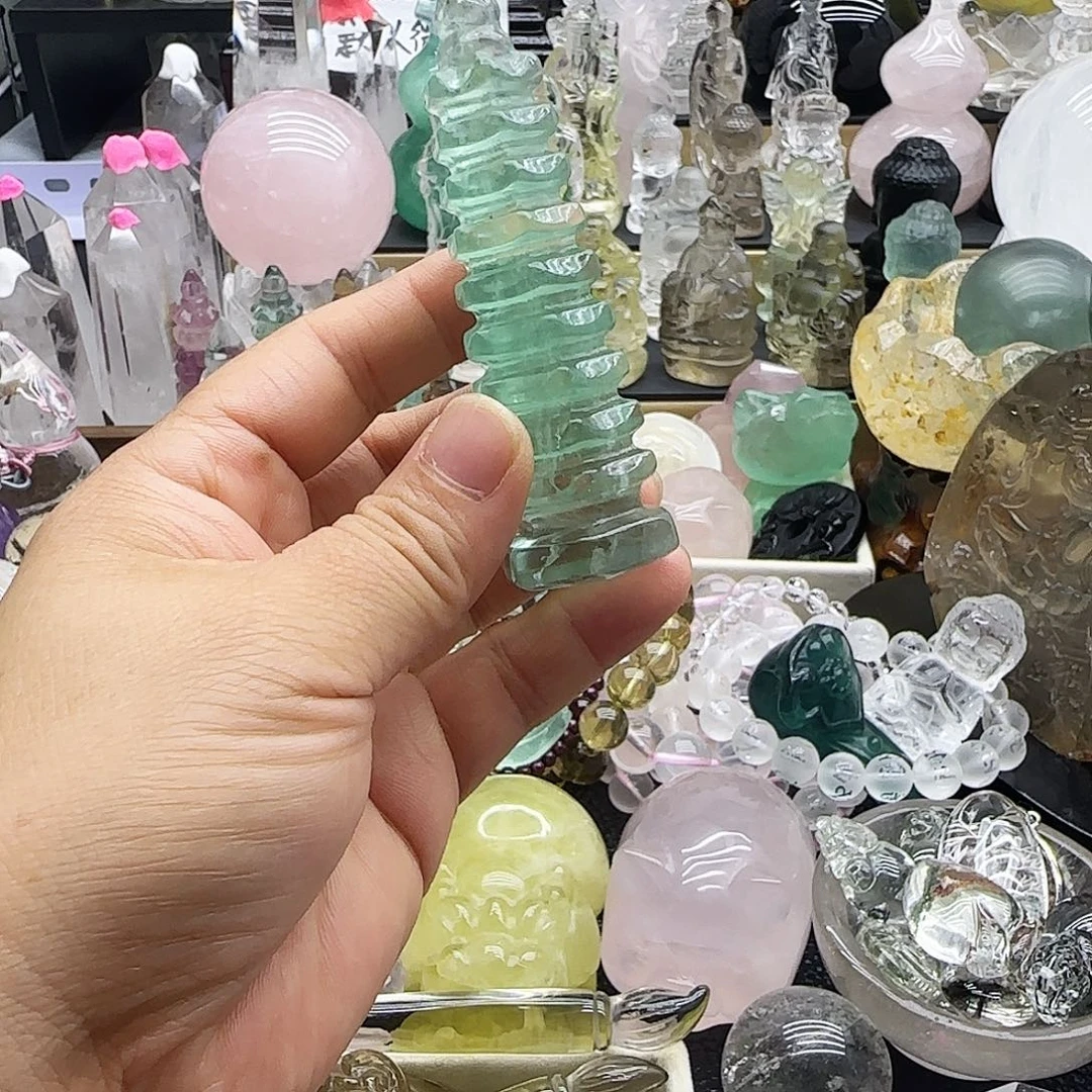 水晶车挂未镶嵌摆件