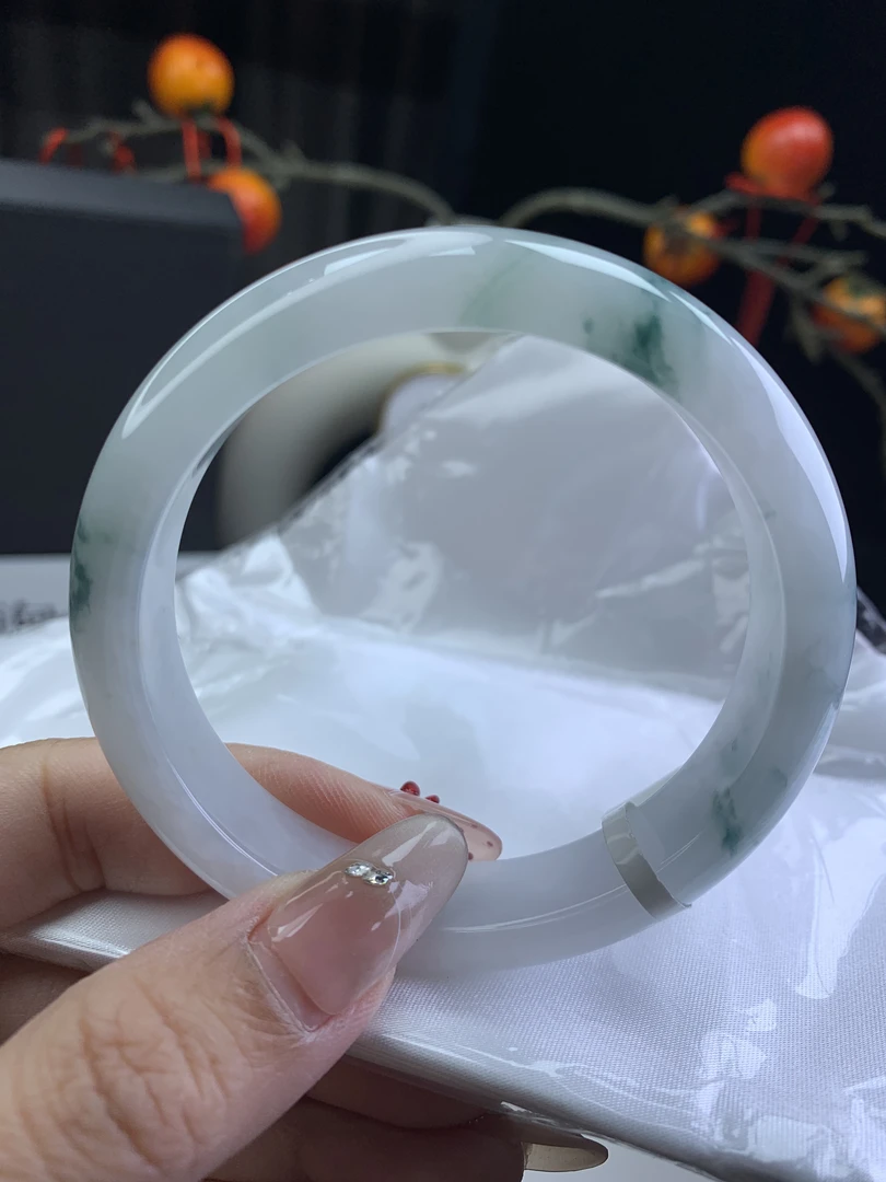 冰飘花 59圈口 翡翠手镯