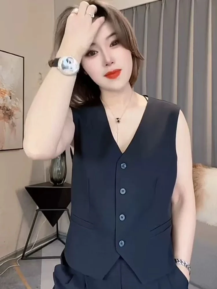 【高智西装马甲】JJSHO IMPRE夏季薄款V领通勤高级感西装马夹