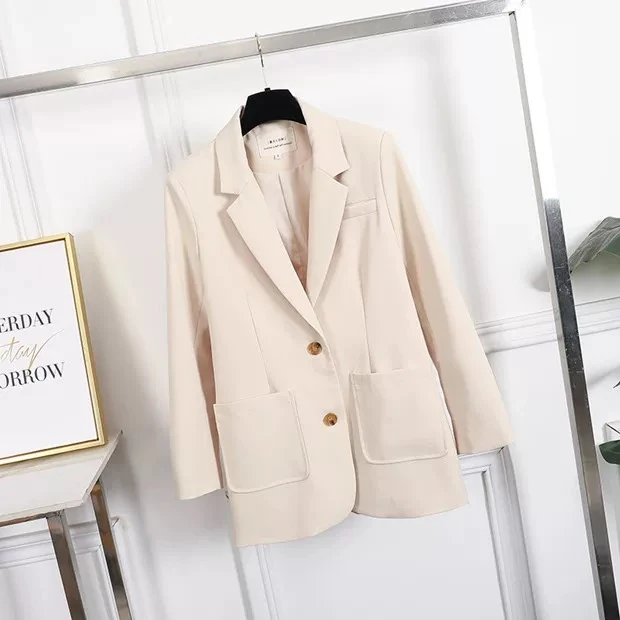 【静姐宠粉】春秋显瘦气质小个子短款百搭女士修身西装D8