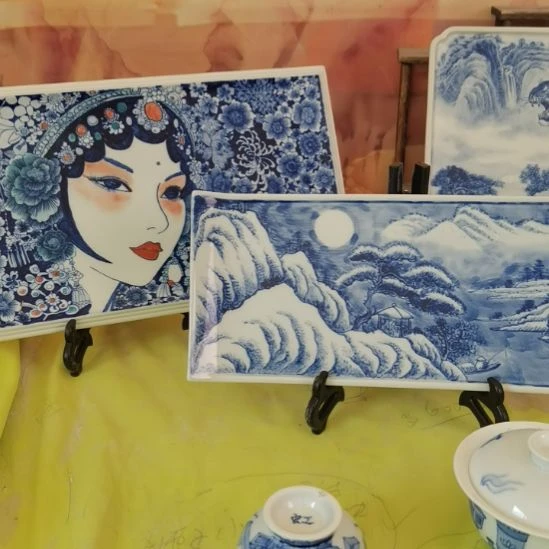 陶景德镇釉下彩手绘釉下彩手绘