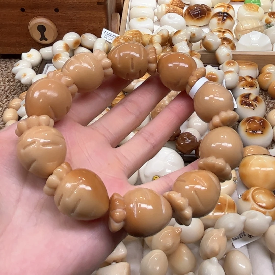 菩提根/象牙果手串9.25.25象牙果风化胡萝卜