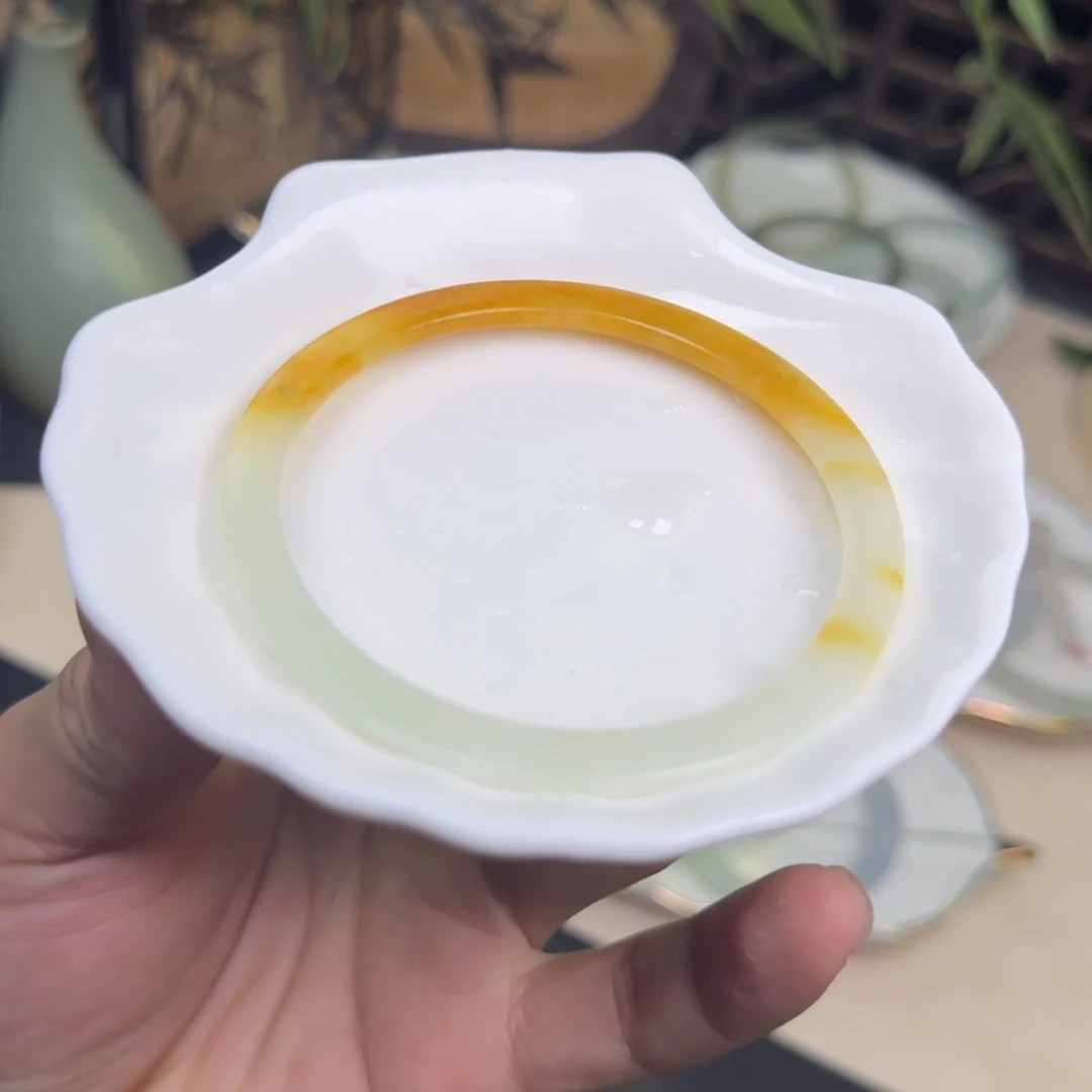 定制翡翠未镶嵌57-59冰胶秋日暖阳（强推）