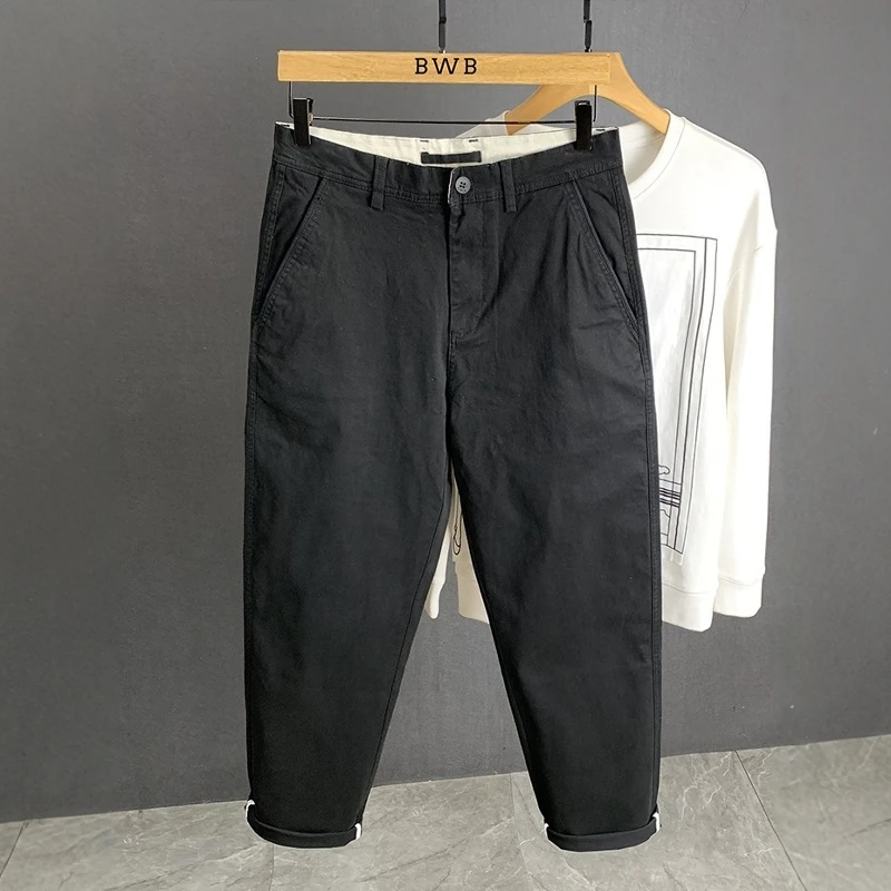DeweLvum匠心制作！一眼就爱上!潮牌简约运动宽松透气直筒休闲裤男