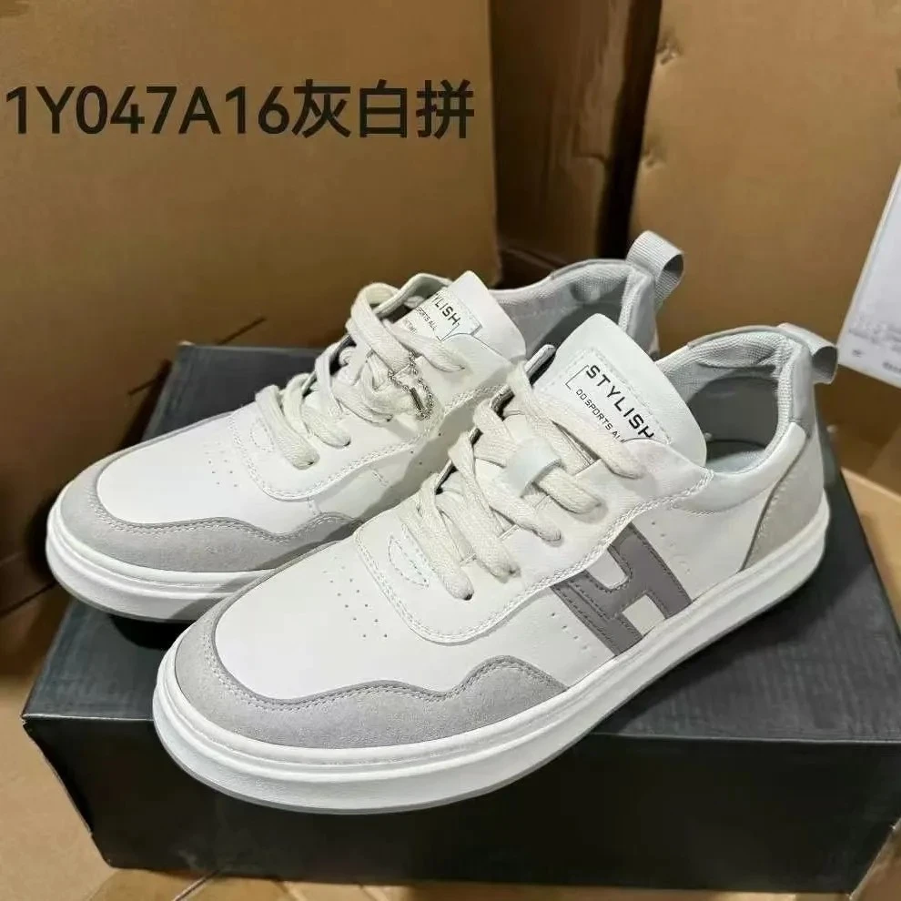 微瑕疵男士休闲板鞋圆头透气休闲潮流纯色休闲鞋运动板鞋百搭