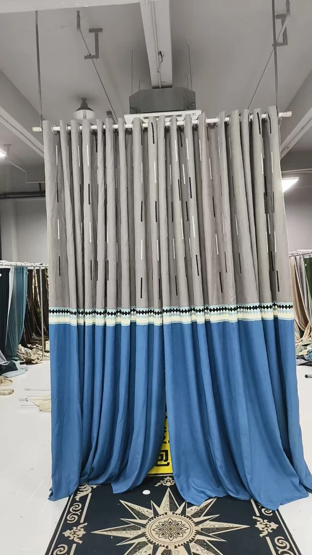 39成品窗帘清货宽6米对开高度2.7米