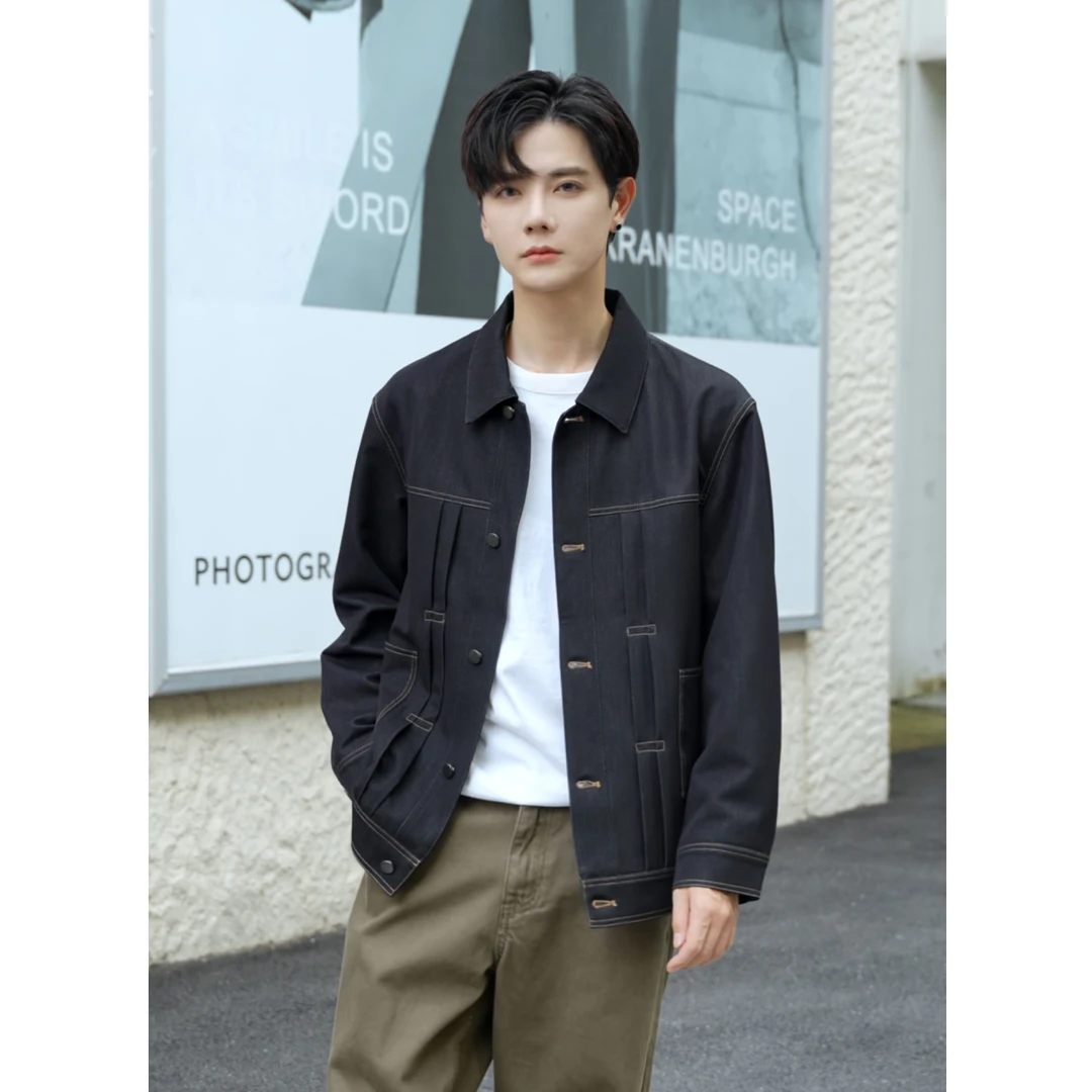 空城计  潮流春秋上衣男外套舒适翻领抗皱免烫休闲夹克耐磨