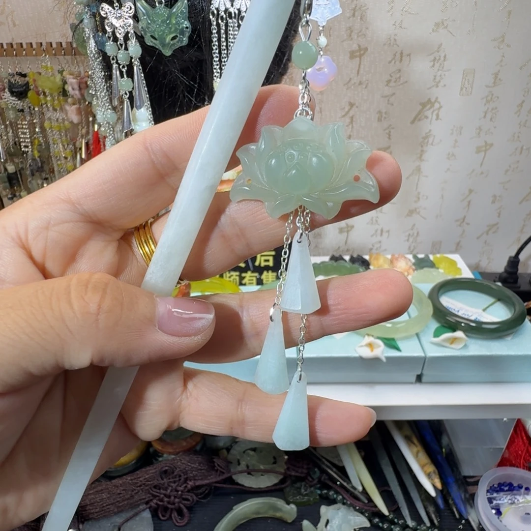 未镶嵌岫玉发簪福利款