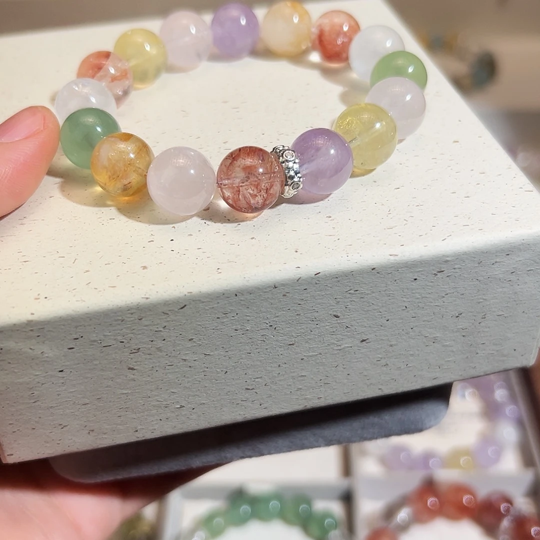 合金手链烟晶多宝